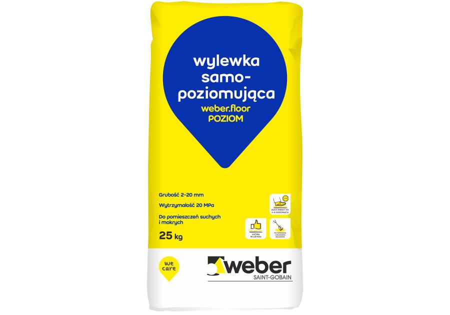 Zdjęcie: Wylewka samopoziomująca Floor poziom 25 kg WEBER