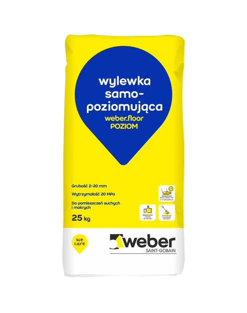 Zdjęcie: Wylewka samopoziomująca Floor poziom 25 kg WEBER