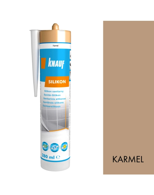 Zdjęcie: Silikon sanitarny karmel 280 ml KNAUF