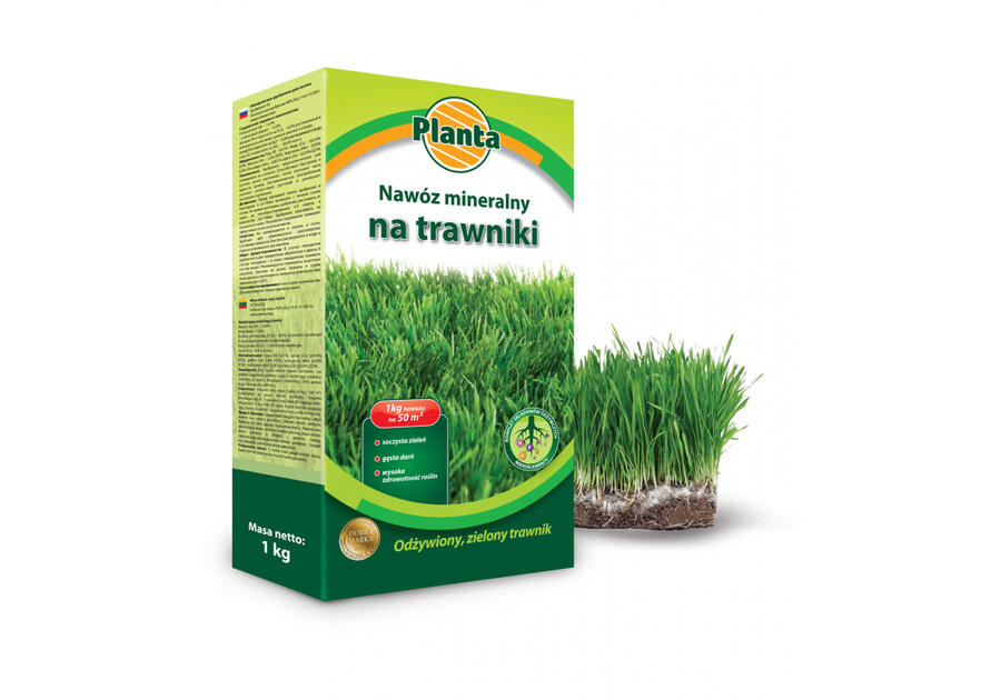 Zdjęcie: Nawóz do trawników w kartonie 1 kg PLANTA