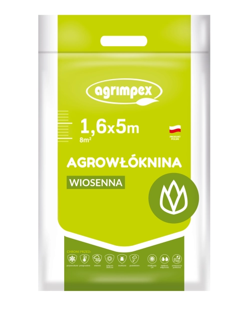 Zdjęcie: Agrowłóknina osłaniająca wiosenna 17 g biała 1,6 x 5 m AGRIMPEX