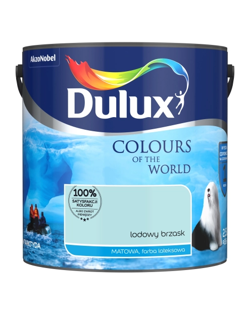 Zdjęcie: Farba do wnętrz Kolory Świata 2,5 L lodowy brzask DULUX