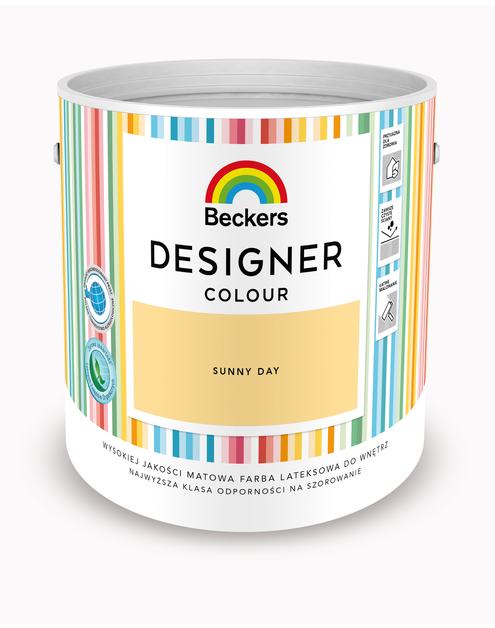 Zdjęcie: Farba lateksowa Designer Colour Sunny Day 2,5 L BECKERS