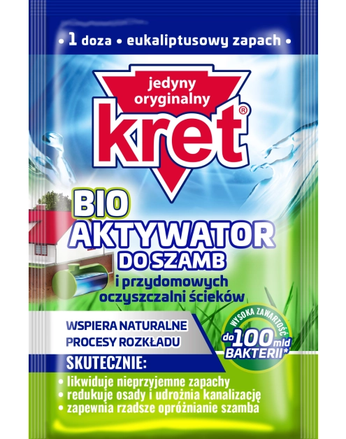 Zdjęcie: Aktywator do szamb i przydomowych oczyszczani ścieków Bio 0,025 kg KRET