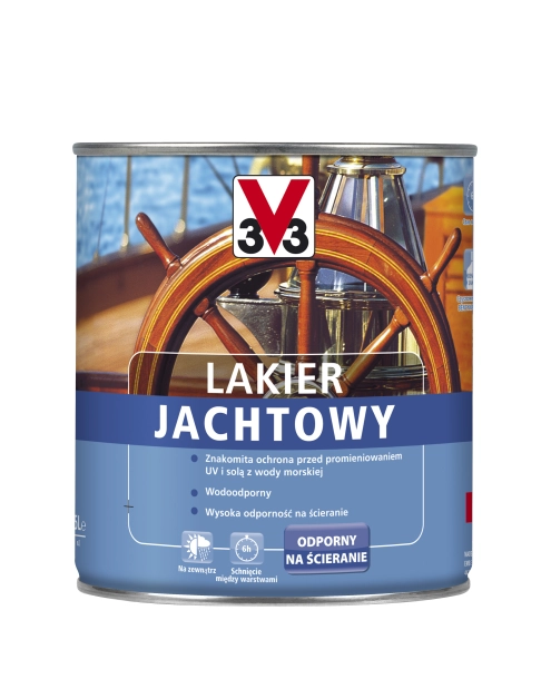 Zdjęcie: Lakier jachtowy bezbarwny 0,75 L połysk V33