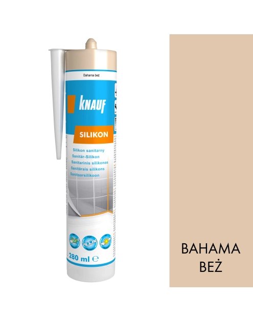 Zdjęcie: Silikon sanitarny bahama bez 280 ml KNAUF