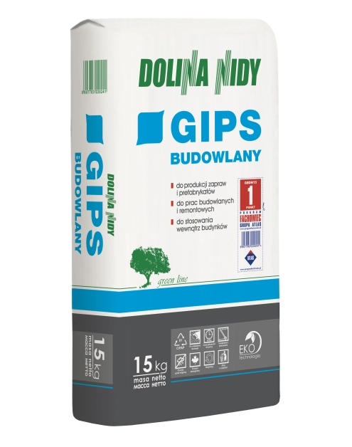 Zdjęcie: Gips budowlany 15 kg DOLINA NIDY