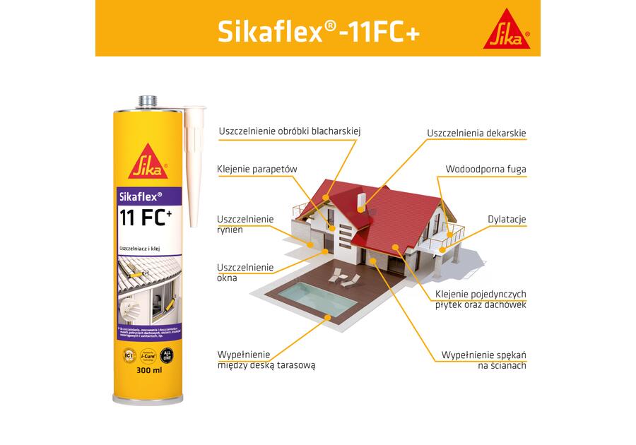 Zdjęcie: Masa uszczelniająca Sikaflex 11 FC 300 ml beżowa SIKA