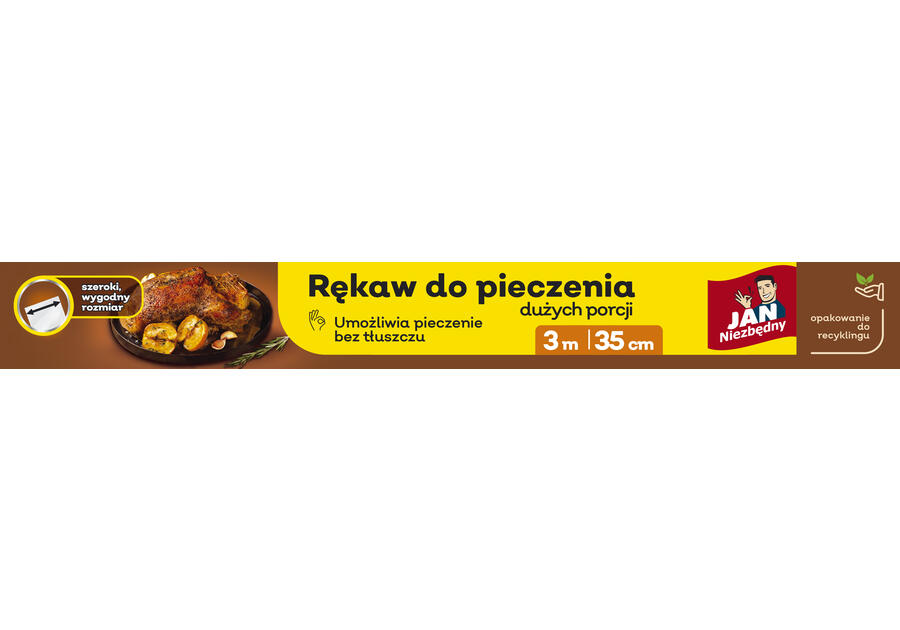 Zdjęcie: Rękaw do pieczenia dużych porcji 35 cm - 3 m JAN NIEZBĘDNY