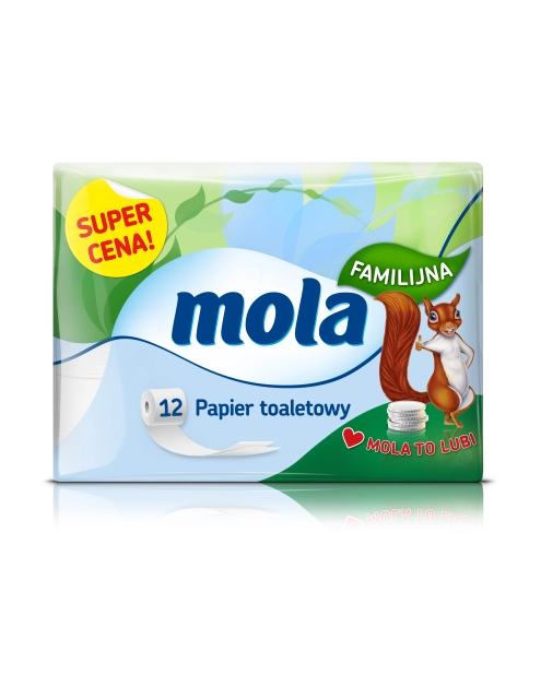 Zdjęcie: Papier toaletowy biały 12 szt. MOLA