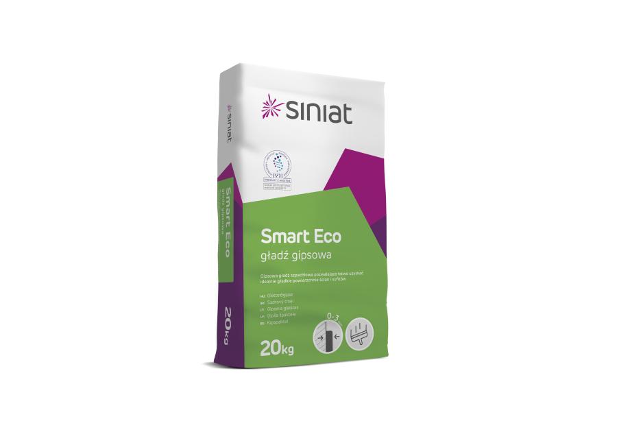 Zdjęcie: Gładź gipsowa Smart Eco 20 kg SINIAT