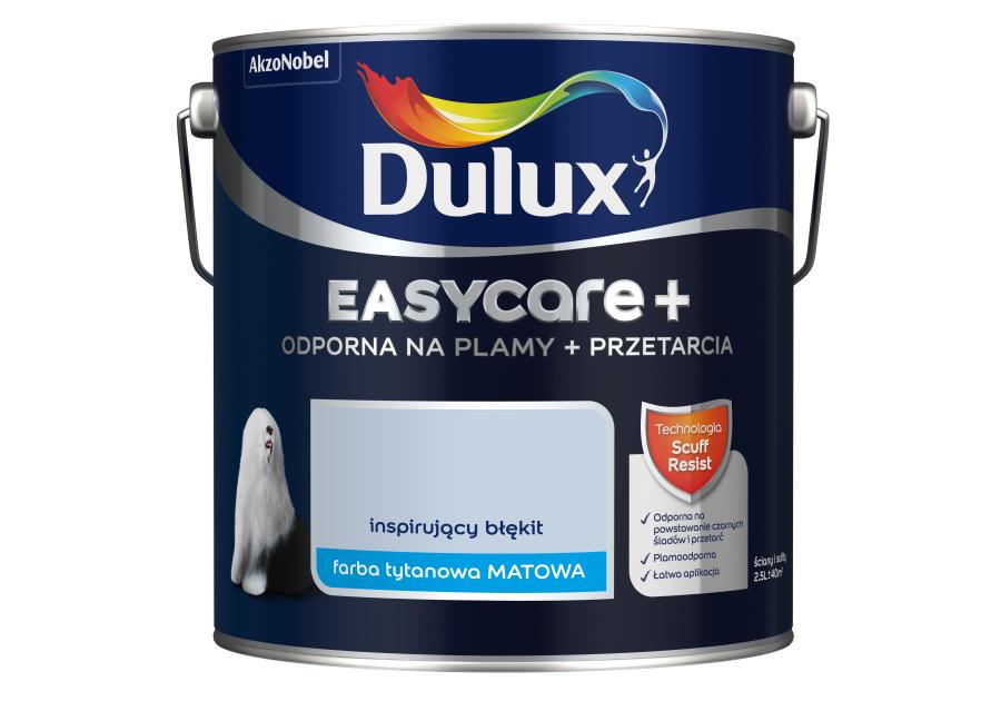 Zdjęcie: Farba Easy Care + Przetarcia inspirujący błękit 2,5 L DULUX