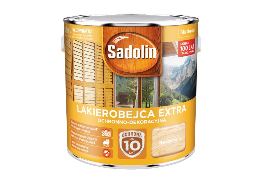 Zdjęcie: Lakierobejca Extra 2,5 L bezbarwna SADOLIN