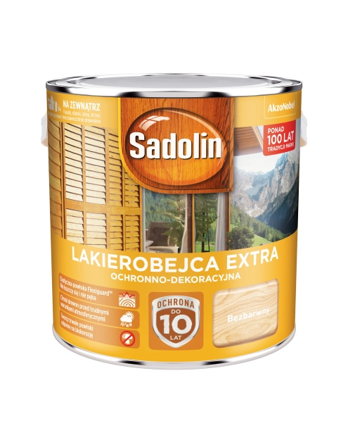 Zdjęcie: Lakierobejca Extra 2,5 L bezbarwna SADOLIN