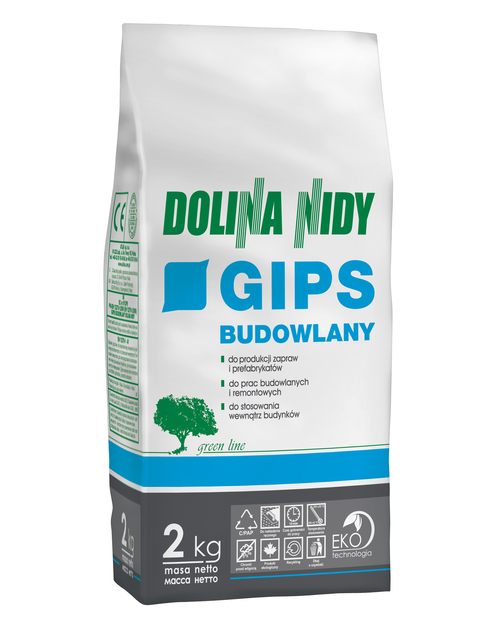 Zdjęcie: Gips budowlany 2 kg DOLINA NIDY