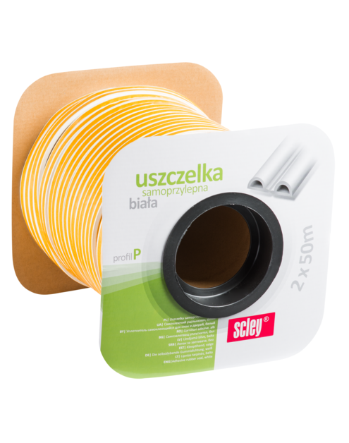 Zdjęcie: Uszczelka 2x50 m biała 9x3-6 mm SCLEY