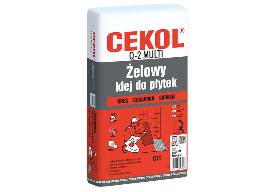 Zdjęcie: Klej do płytek Q-2 żelowy multi CEKOL