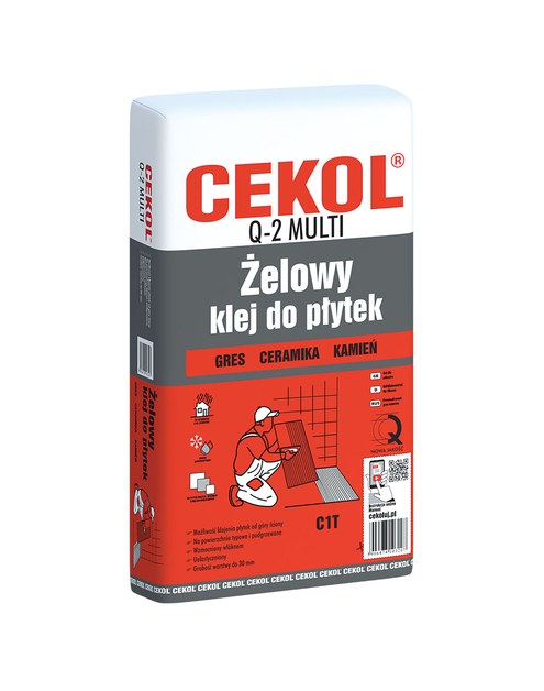 Zdjęcie: Klej do płytek Q-2 żelowy multi CEKOL