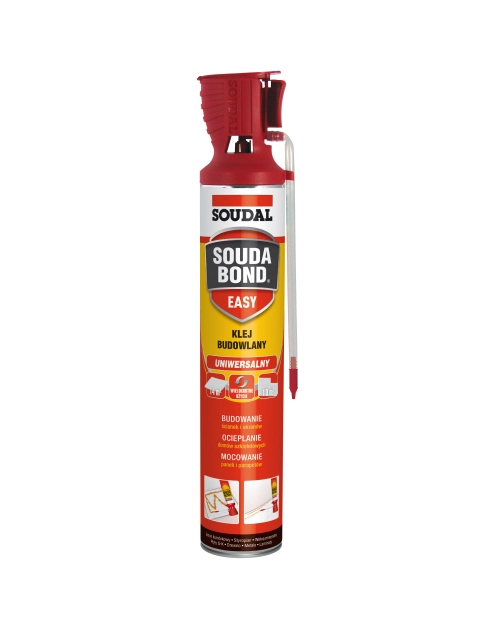 Zdjęcie: Klej budowlany Soudabond Easy z aplikatorem Genius Gun 750 ml SOUDAL