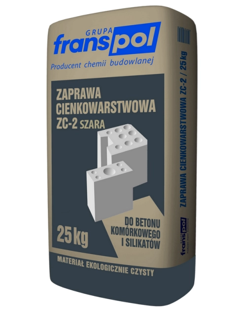 Zdjęcie: Zaprawa cienkowarstwowa ZC-2, 25 kg FRANS-POL