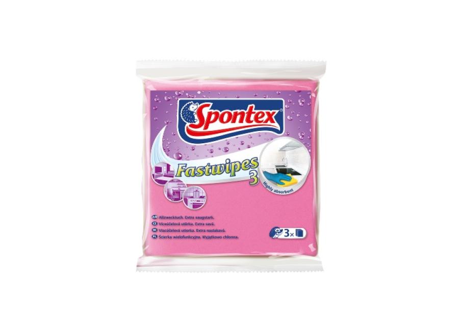 Zdjęcie: Ścierki uniwersalne Fast Wipes 3 szt. SPONTEX