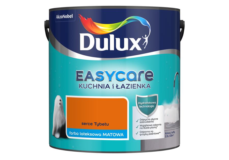 Zdjęcie: Farba do wnętrz EasyCare Kuchnia&Łazienka 2,5 L serce tybetu DULUX