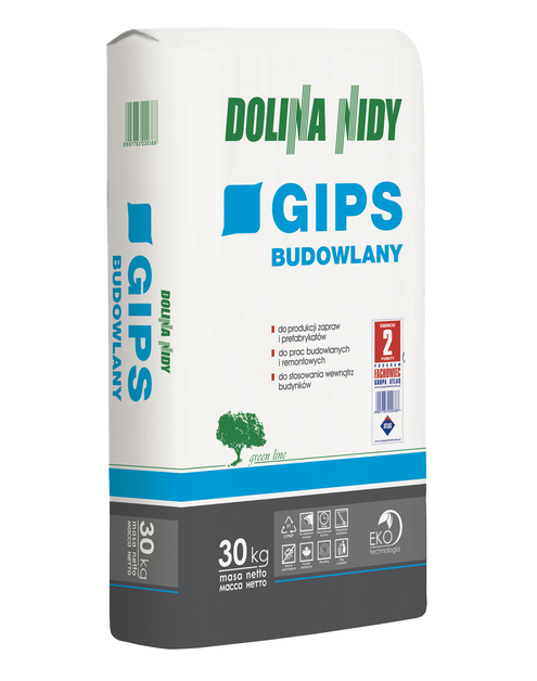 Zdjęcie: Gips budowlany 30 kg DOLINA NIDY