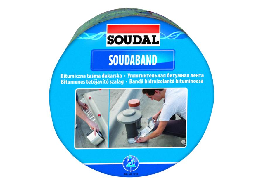 Zdjęcie: Taśma dekarska uszczelniająca Soudaband 15 cm brąz RAL8017 SOUDAL