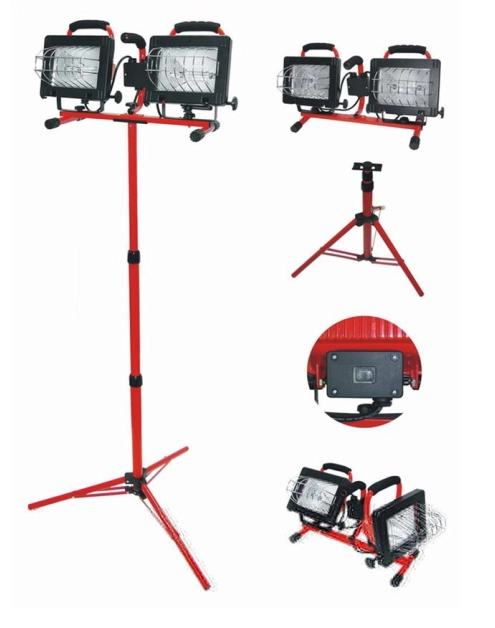 Zdjęcie: Lampa halogenowa na statywie 2x500 W PROLINE