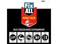 Zdjęcie: Klej uszczelniacz hybrydowy Fix All High Tack 125 ml biały SOUDAL