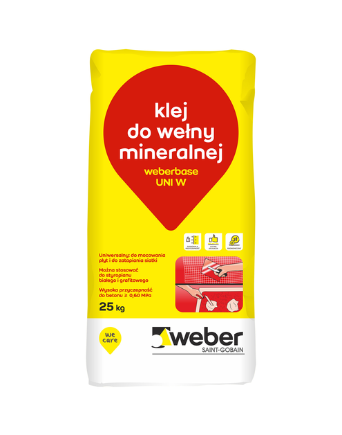 Zdjęcie: Klej do wełny mineralnej Base 25 kg WEBER