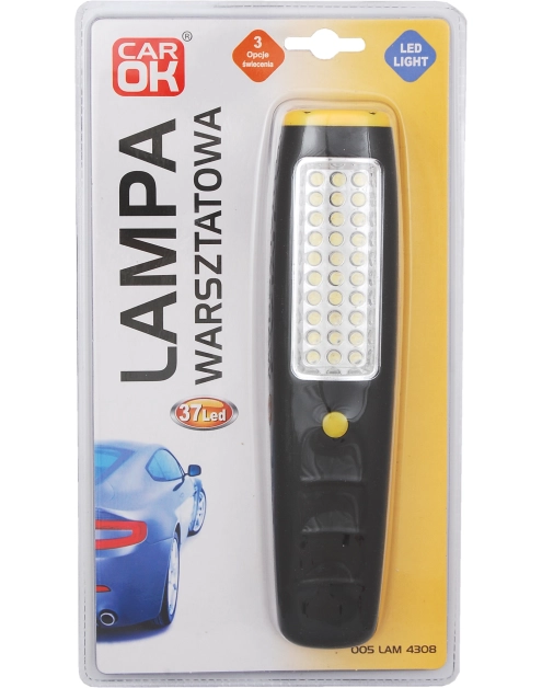 Zdjęcie: Lampa warsztatowa 37 LED haczyk + magnes CAR OK