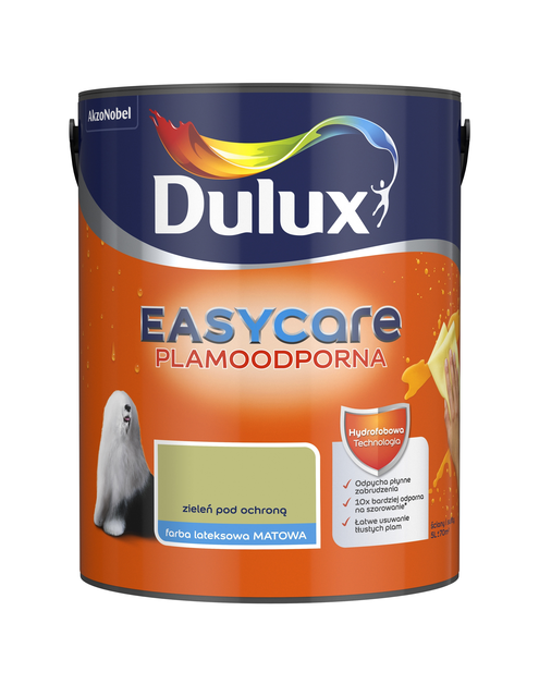 Zdjęcie: Farba do wnętrz EasyCare 5 L zieleń pod ochroną DULUX