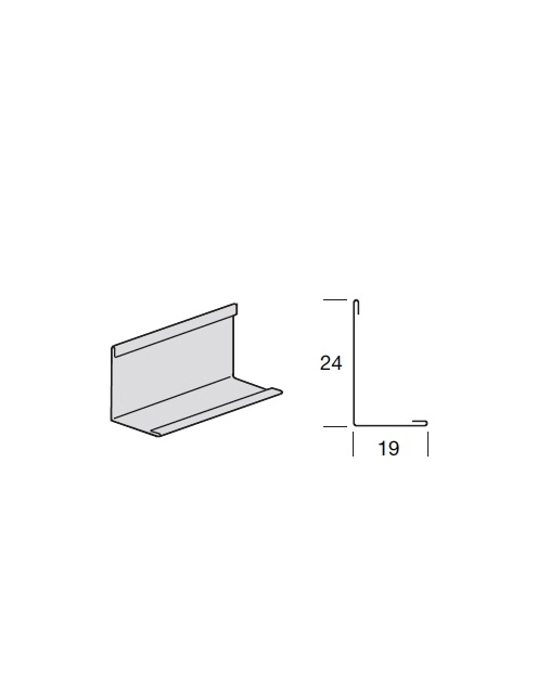 Zdjęcie: Profil przyścienny kątowy do Prelude 24x19 mm -3 m 678879 KCS