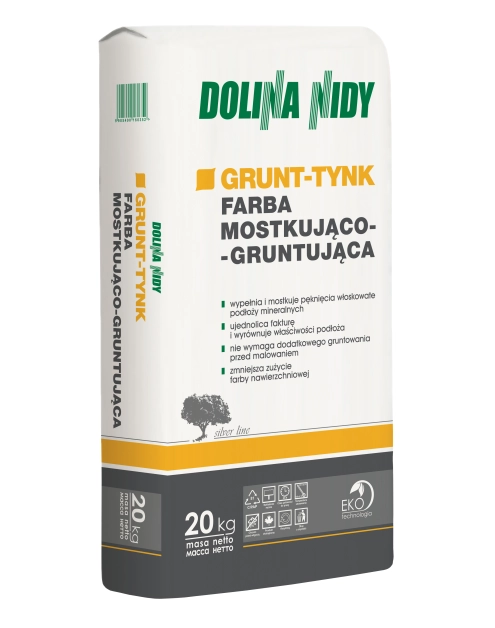 Zdjęcie: Farba mostkująca grunt-tynk 20 kg DOLINA NIDY