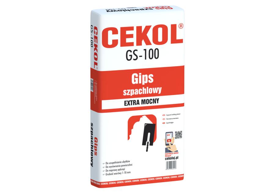 Zdjęcie: Gips szpachlowy GS-100 - 5 kg CEKOL