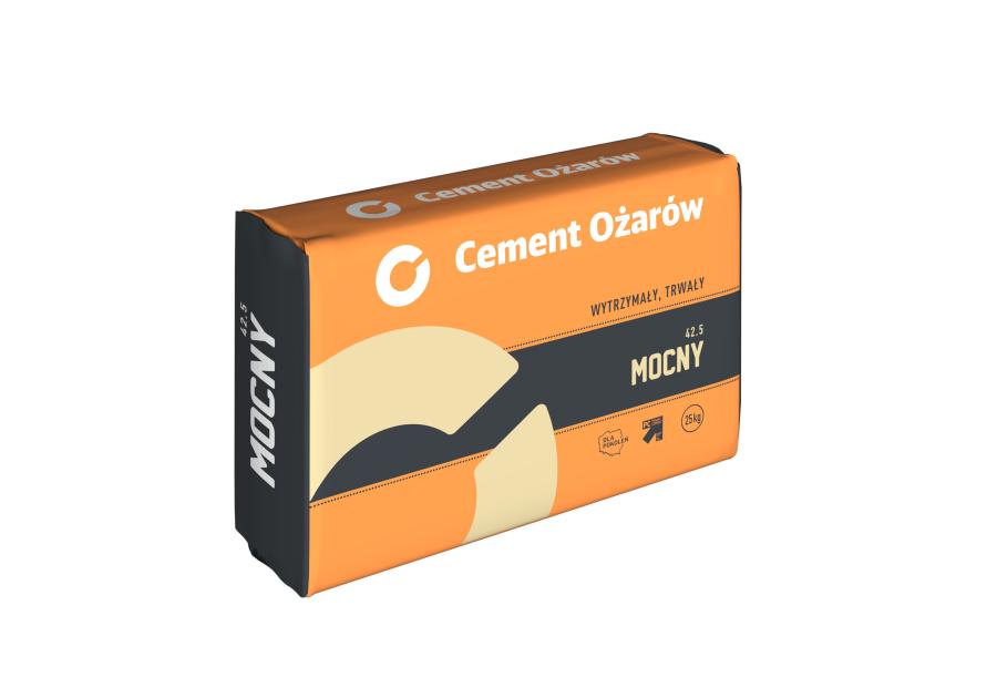 Zdjęcie: Cement MOCNY 42,5 - 25 kg CEMENT OŻARÓW