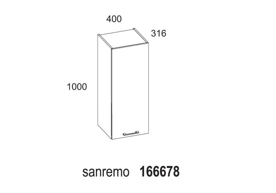 Zdjęcie: Szafka wisząca Modo 40 cm sanremo D4702 ELITA