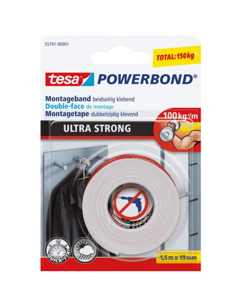 Zdjęcie: Taśma Powerbond supermocna 1,5m x 19mm TESA