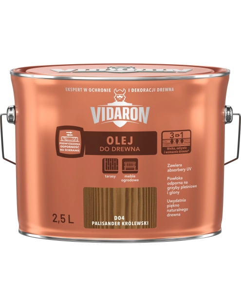 Zdjęcie: Olej palisander królewski D04 2,5 L VIDARON