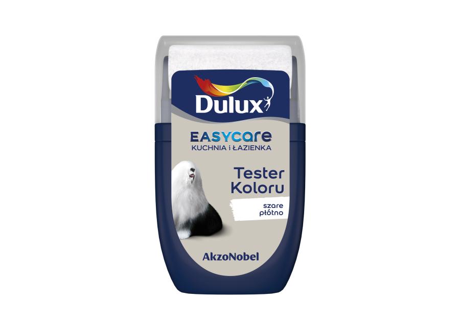 Zdjęcie: Tester farby EasyCare Kuchnia&Łazienka 0,03 L szare płótno DULUX