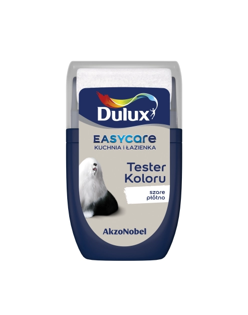 Zdjęcie: Tester farby EasyCare Kuchnia&Łazienka 0,03 L szare płótno DULUX