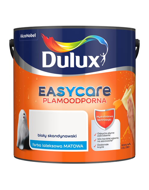 Zdjęcie: Farba do wnętrz EasyCare 2,5 L biały skandynawski DULUX