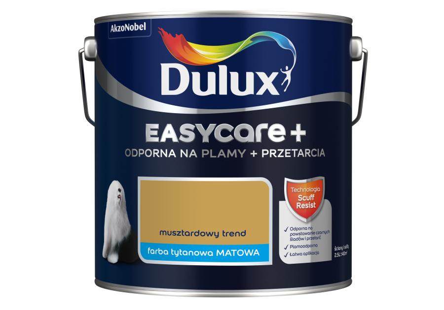 Zdjęcie: Farba lateksowa EasyCare+ Musztardowy Trend 2,5 L DULUX