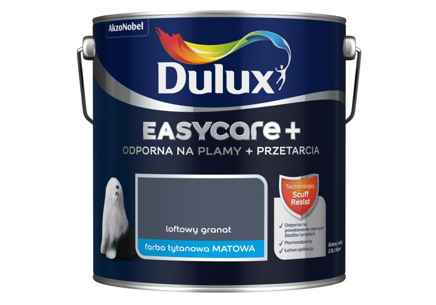 Zdjęcie: Farba lateksowa EasyCare+ Loftowy Granat 2,5 L DULUX