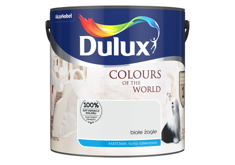 Zdjęcie: Farba do wnętrz Kolory Świata 2,5 L białe żagle DULUX