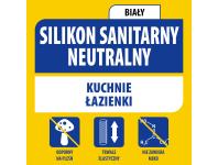 Zdjęcie: Silikon sanitarny neutralny 280 ml biały SOUDAL