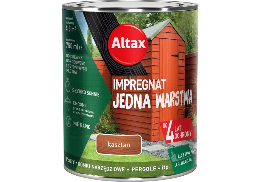 Zdjęcie: Impregnat Jedna Warstwa 4 lata 0,75 L kasztan ALTAX