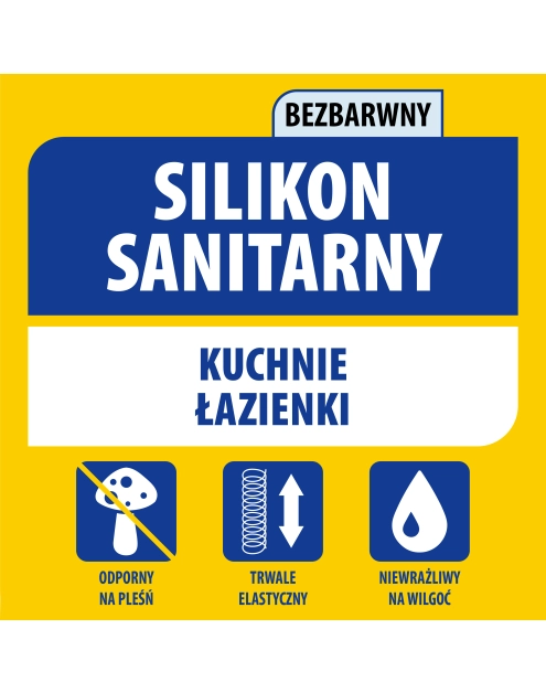 Zdjęcie: Silikon sanitarny 280 ml bezbarwny SOUDAL