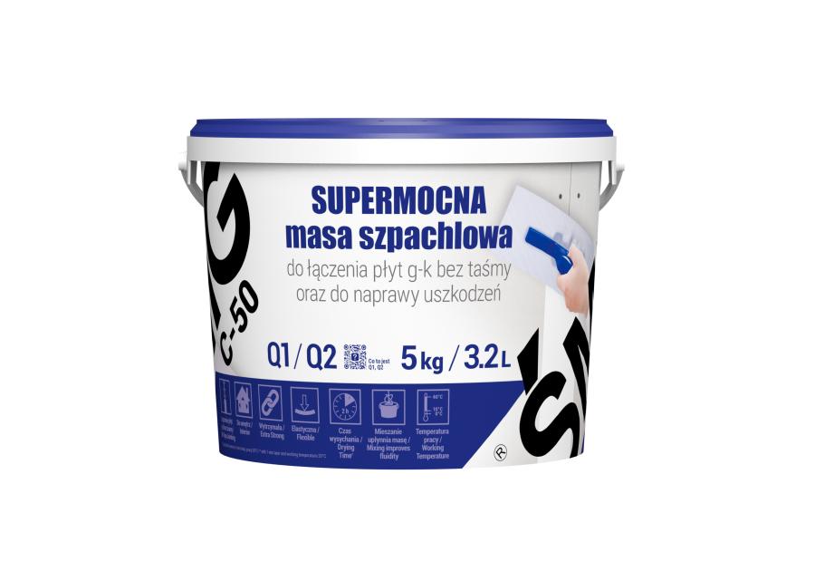 Zdjęcie: Masa szpachlowa supermocna C-50, 5 kg ŚMIG